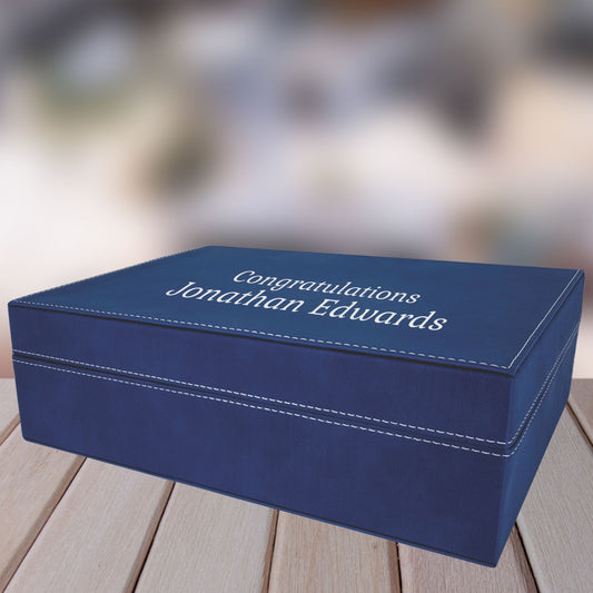 Laserable Vegan Leather Gift Box: Elevate Your Gifting ~ Hayes