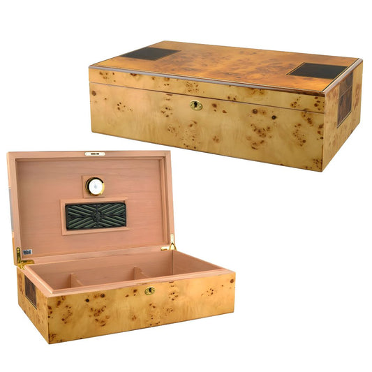 Personalized Mapa Burl Humidor Thea - Personalized Engraved Gifts