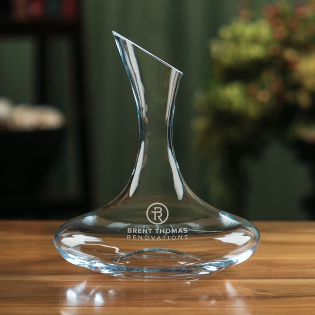 Engraved Crystal Carafe / Decanter ~ Captain - Personalized Engraved Gifts