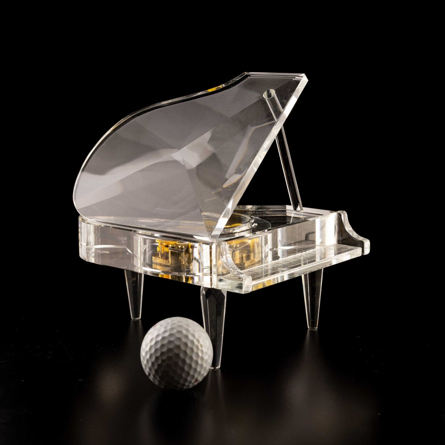 Custom Engraved Crystal Grand Piano ~ Sonata