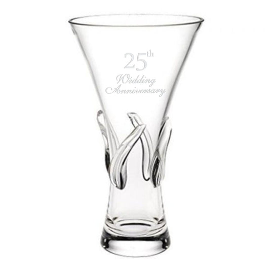 The Elegant Hand-Blown Customized Vase ~ Presidio - Personalized Engraved Gifts