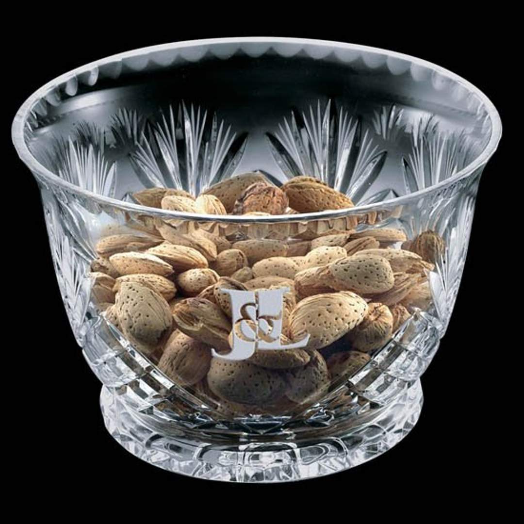 Revere Bowl Personalized with Deep Traditional Crystal Cuts ~ Kinsale - Personalized Engraved Gifts