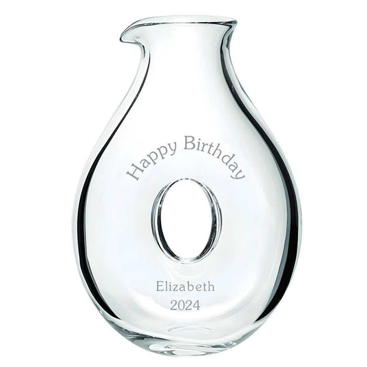 Engrave your Best Wishes in this ~ Doughnut Carafe - Personalized Engraved Gifts