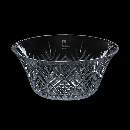 Faceted Engraved 5 inch Crystal Bowl - Westfield - Personalized Engraved Gifts