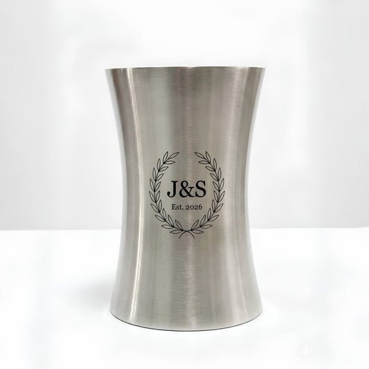Custom Engraved Flared Stainless Steel  Wine Cooler ~ Landmark