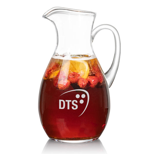 Brilliant Gracefully Curved Pitcher - Clarity - Personalized Engraved Gifts