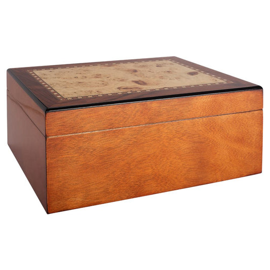 Personalized Humidor with Mahogany Finish Paula - Personalized Engraved Gifts