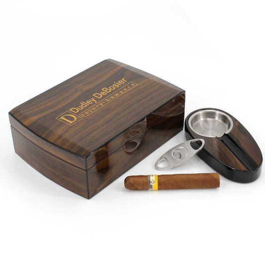 engraved gift set with cigar ashtray