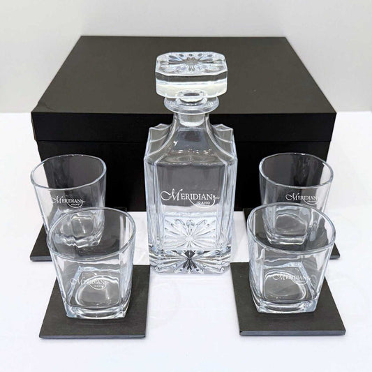 Coffret de carafes en cristal Engraver's Choice ~ The Singular