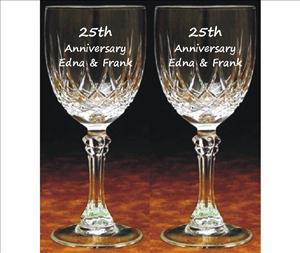 Engraved Wine Goblets (Set of 2) Massalia - Personalized Engraved Gifts