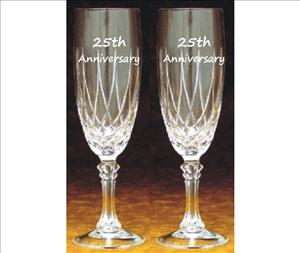 Engraved Crystal Flutes (Set of 2) - Massalia - Personalized Engraved Gifts