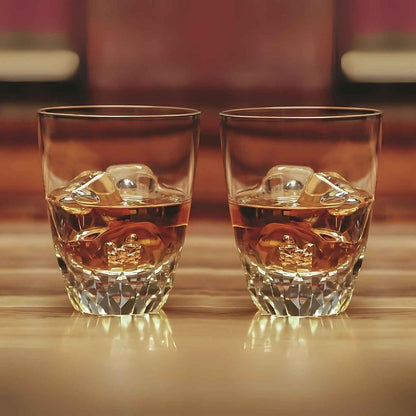 Crystal Tapered DOF Whiskey Glasses (set of 2) ~ Primo