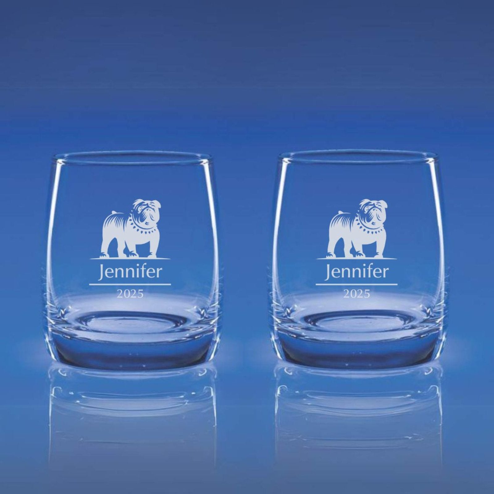 engraved modern style zenith whiskey glasses
