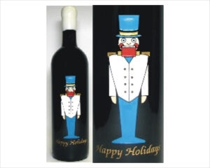 Engraved Wine Bottles - Nutcracker Design 1 - Personalized Engraved Gifts