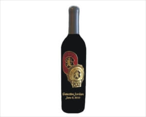 Engraved Wine Bottle - Detective - Personalized Engraved Gifts