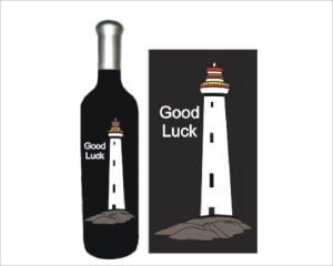 Engraved Wine Bottles - Lighthouse - Personalized Engraved Gifts