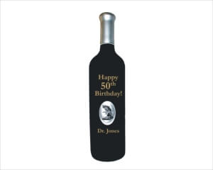 Engraved Wine Bottles - Scientist - Personalized Engraved Gifts