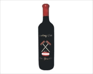 Engraved Wine Bottles - Curling - Personalized Engraved Gifts