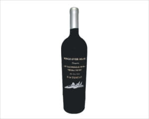 Engraved Wine Bottles - Airplane F-14 - Personalized Engraved Gifts