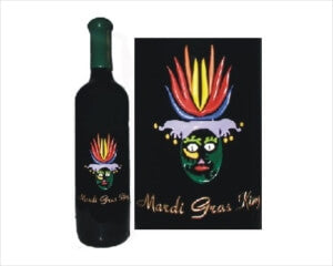 Custom Engraved Wine Bottles - Mask 1 - Personalized Engraved Gifts