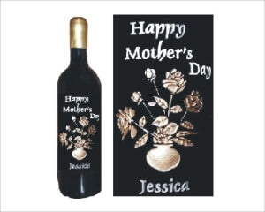 Wine Bottles - Bouquet - Personalized Engraved Gifts