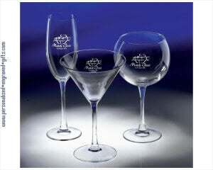 Personalized Wine, Flute or Martini Glasses- Set of Two - Personalized Engraved Gifts