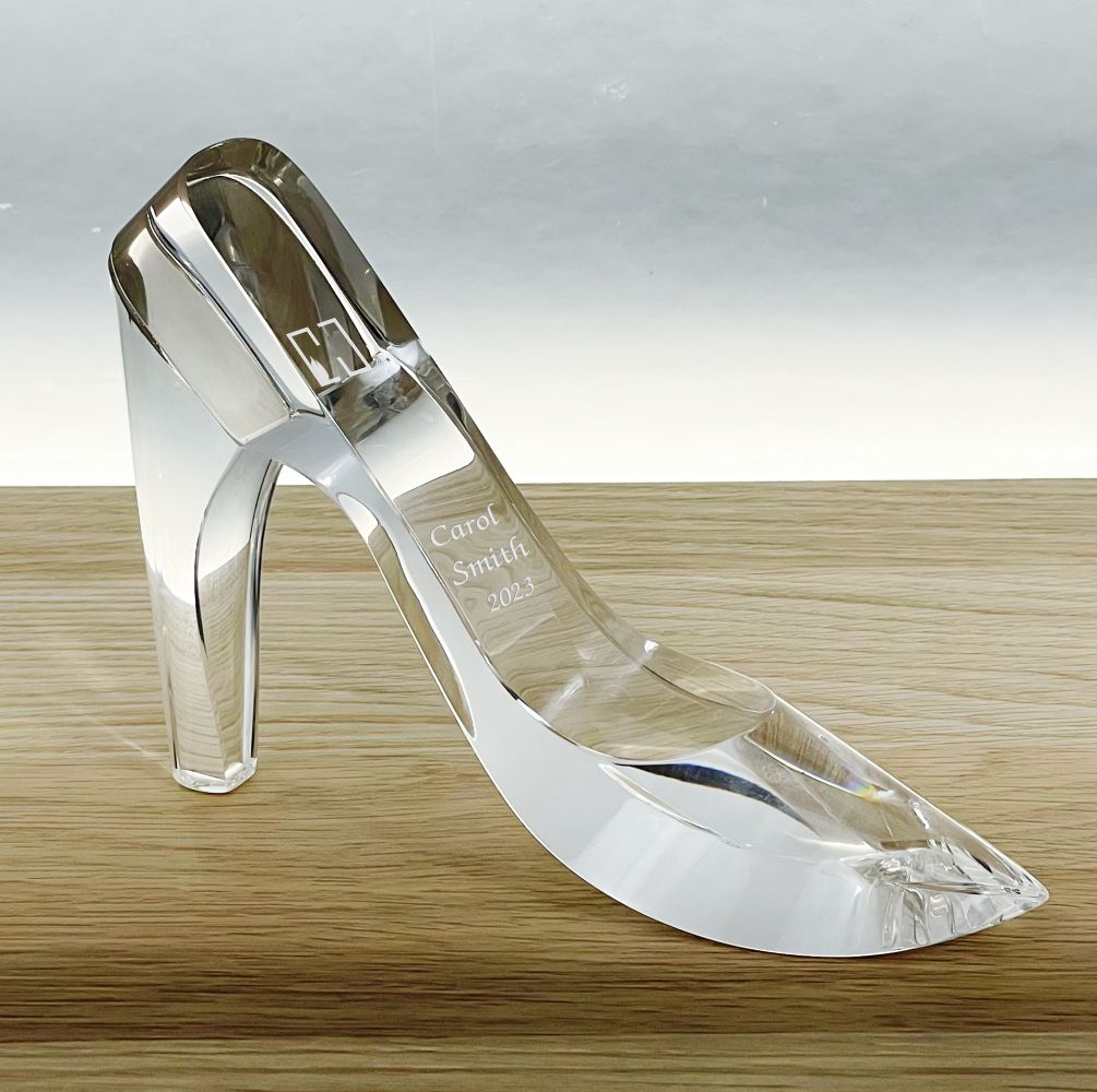 Personalized Crystal Pump Award, Women Leader Award - Personalized Engraved Gifts