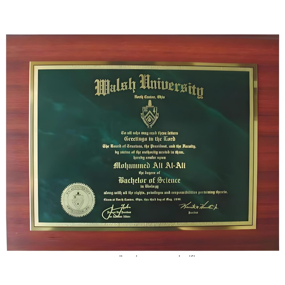 Laser Engraved Metal Diploma Plaque - Personalized Engraved Gifts