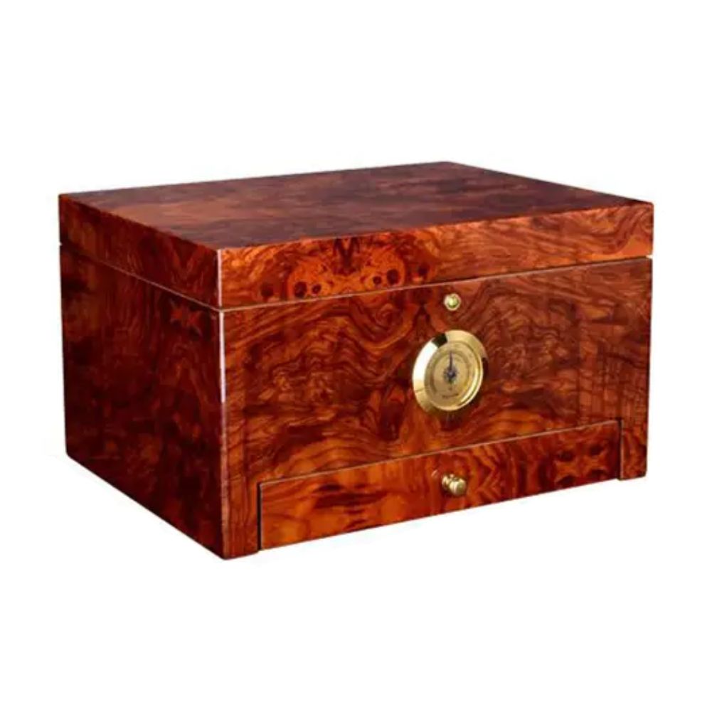 Personalized Humidor with Luxury Wood Finish, Natalia - Personalized Engraved Gifts