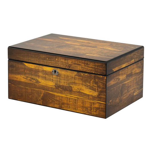 Custom Engraved Rustic Reclaimed Wood Humidor ~ Cooper - Personalized Engraved Gifts