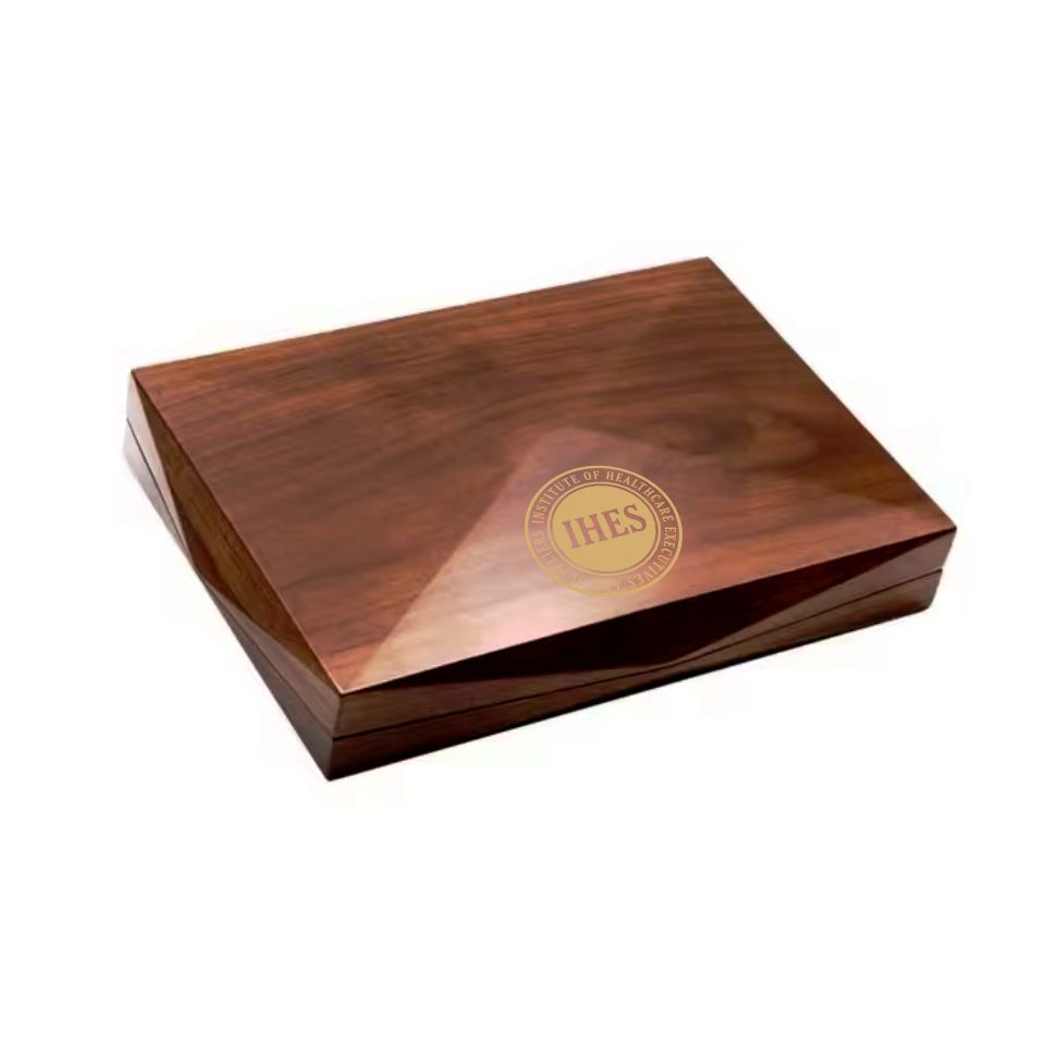 Wooden Desktop Humidor Engraved ~ Geometric - Personalized Engraved Gifts