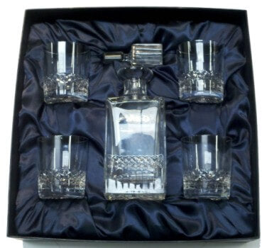 Engraver's Choice Crystal Decanter Set ~ The Singular - Personalized Engraved Gifts