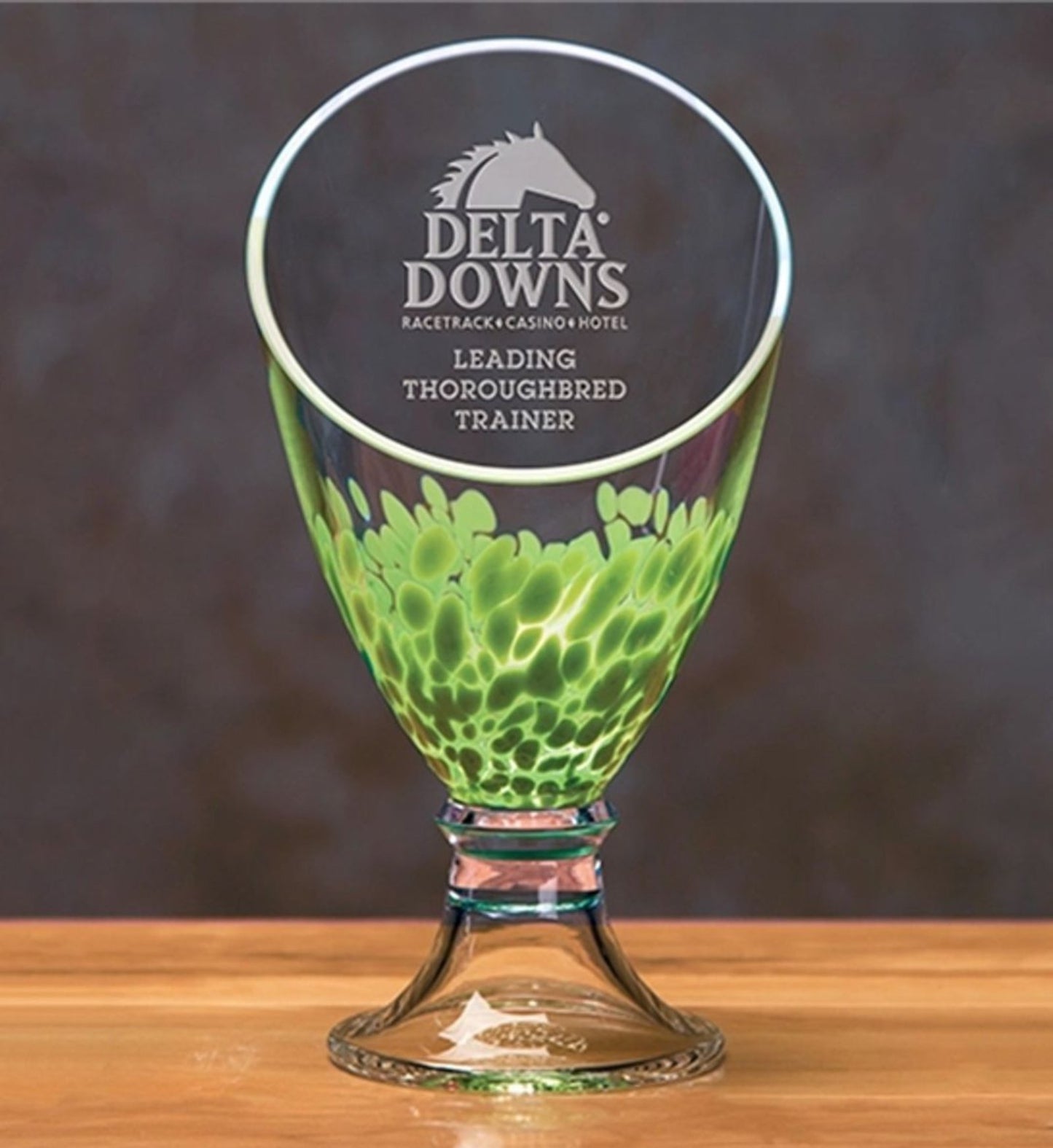 Colorful Personalized and Deep Engraved Spotlight Vase ~ Lewes - Personalized Engraved Gifts