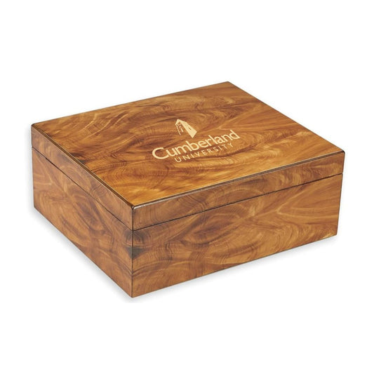 Personalized Golden Mahogany Humidor- Arabella - Personalized Engraved Gifts