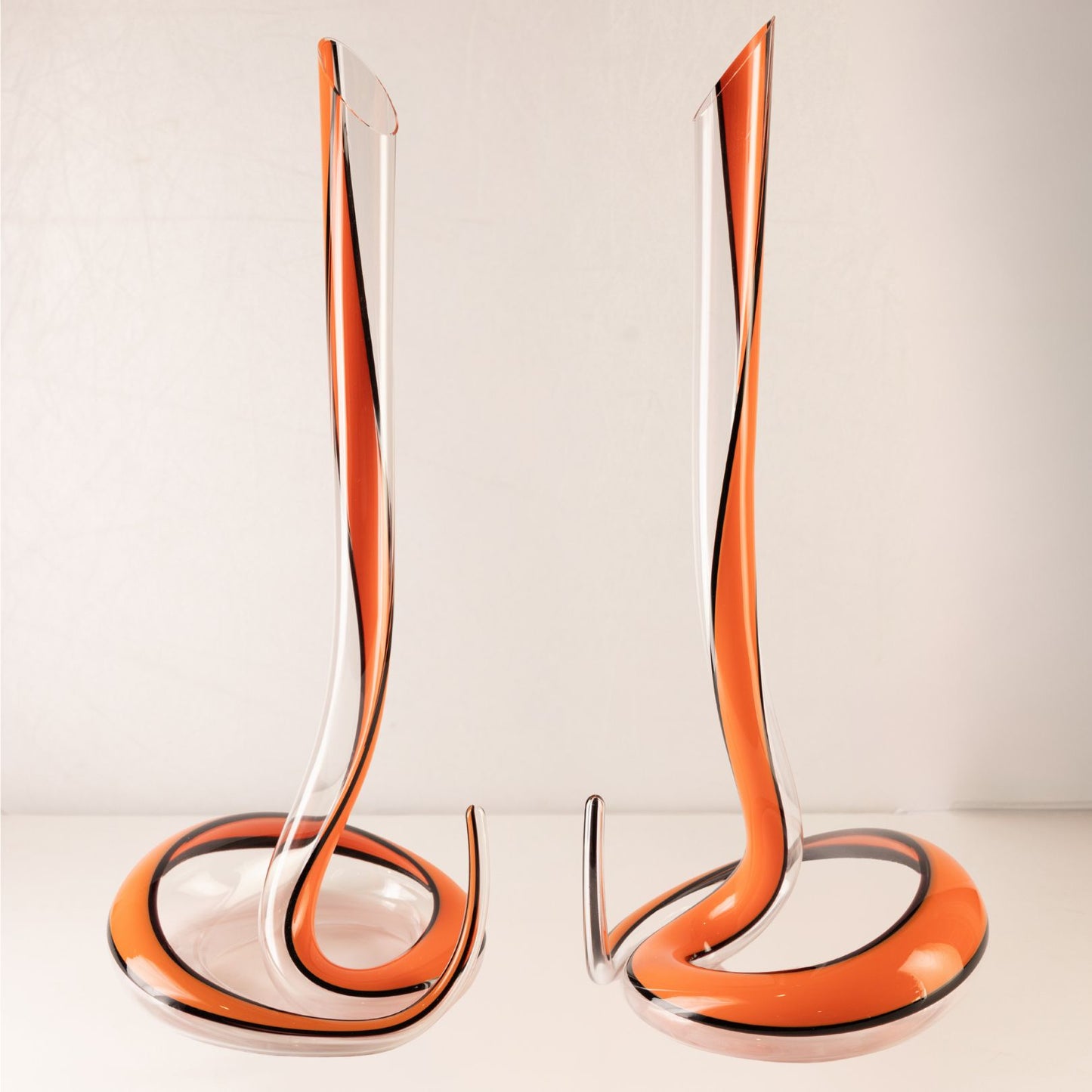 Personalized Orange and Black Cobra Wine Decanter ~ Orange Cobra