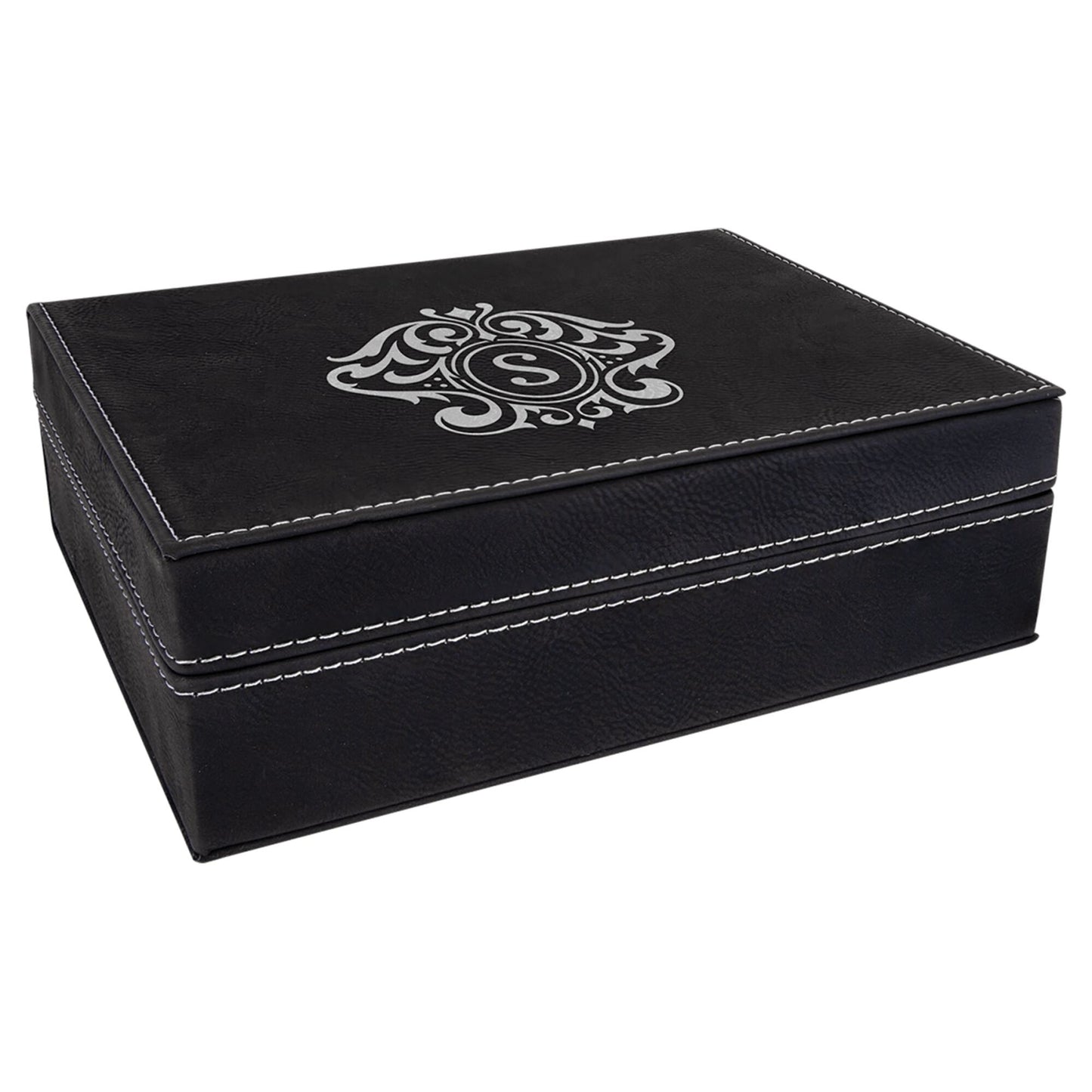Caja de regalo de presentación negra baja