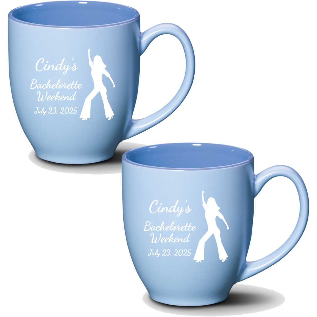 Pastel Ceramic Coffee Mugs with Personalized Logos & Artwork ~ Geisha - Personalized Engraved Gifts