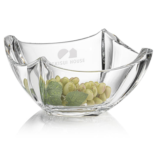 Cuenco cuadrado de cristal personalizado ~ Contour