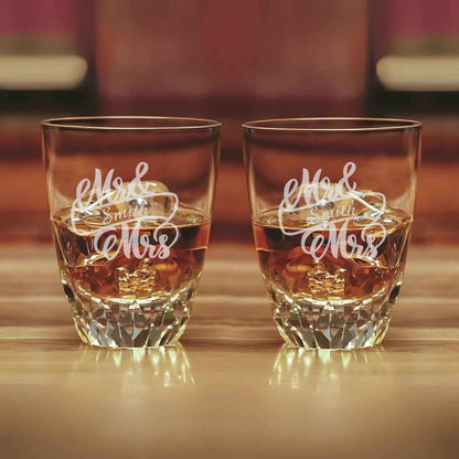 Crystal Tapered DOF Whiskey Glasses (set of 2) ~ Primo