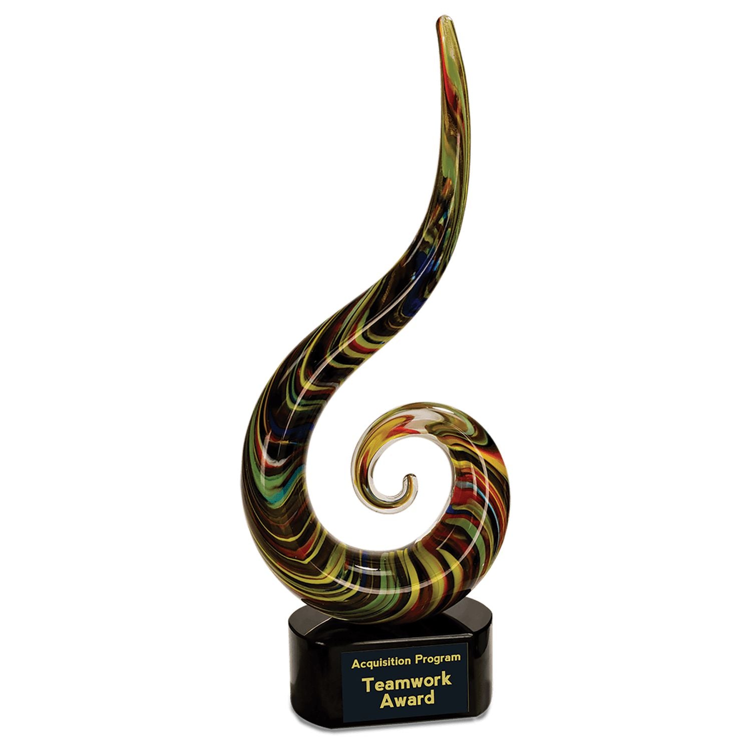 engraved art glass award 
