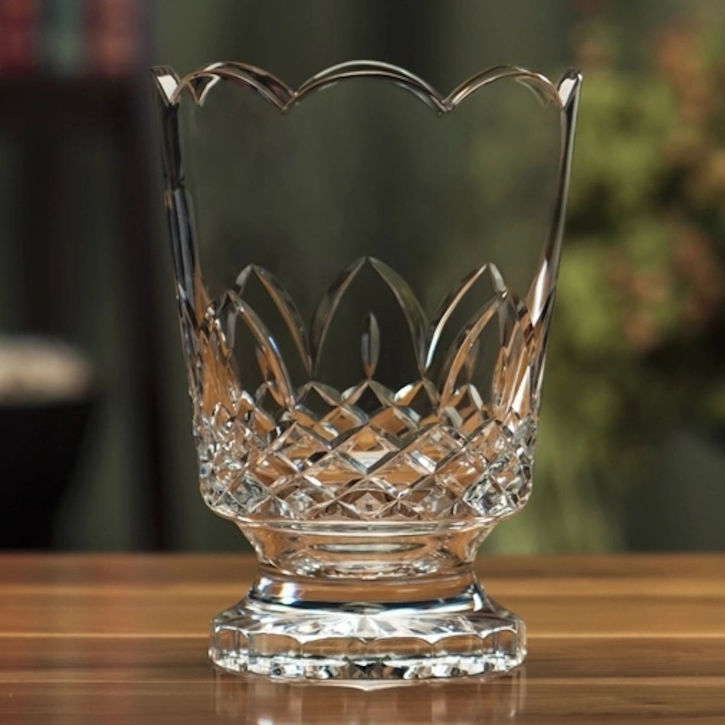 Lead Crystal Vase Meticulously Engraved ~ Millburn