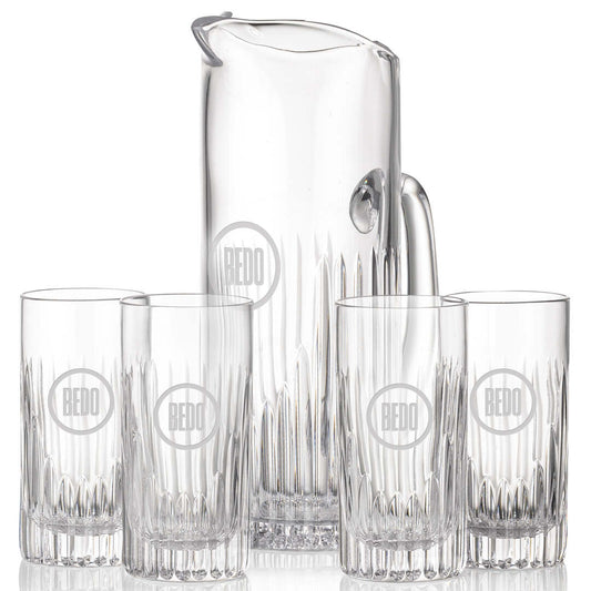 Engraved Lead Crystal Pitcher Set ~ Christine - Personalized Engraved Gifts