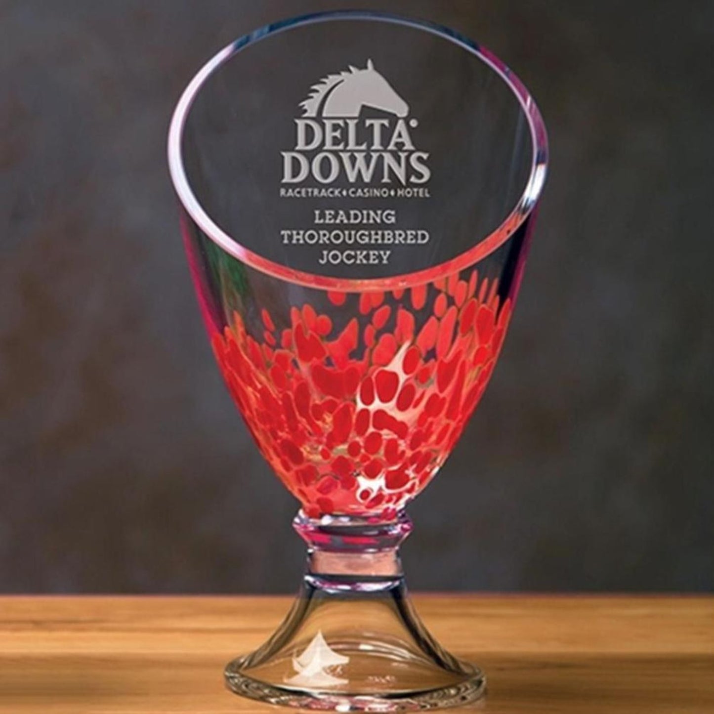 Colorful Personalized and Deep Engraved Spotlight Vase ~ Lewes - Personalized Engraved Gifts