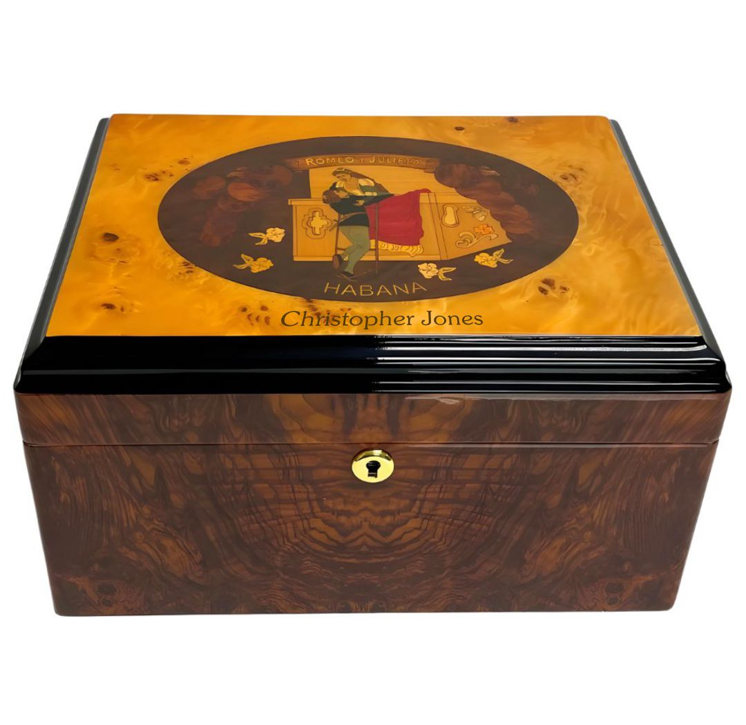 Romeo & Juliet Humidor Personalized - Personalized Engraved Gifts