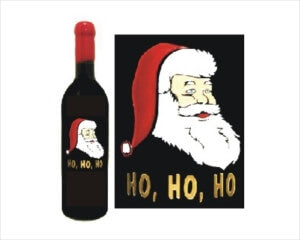 Engraved Wine Bottles - Santa Design - Personalized Engraved Gifts