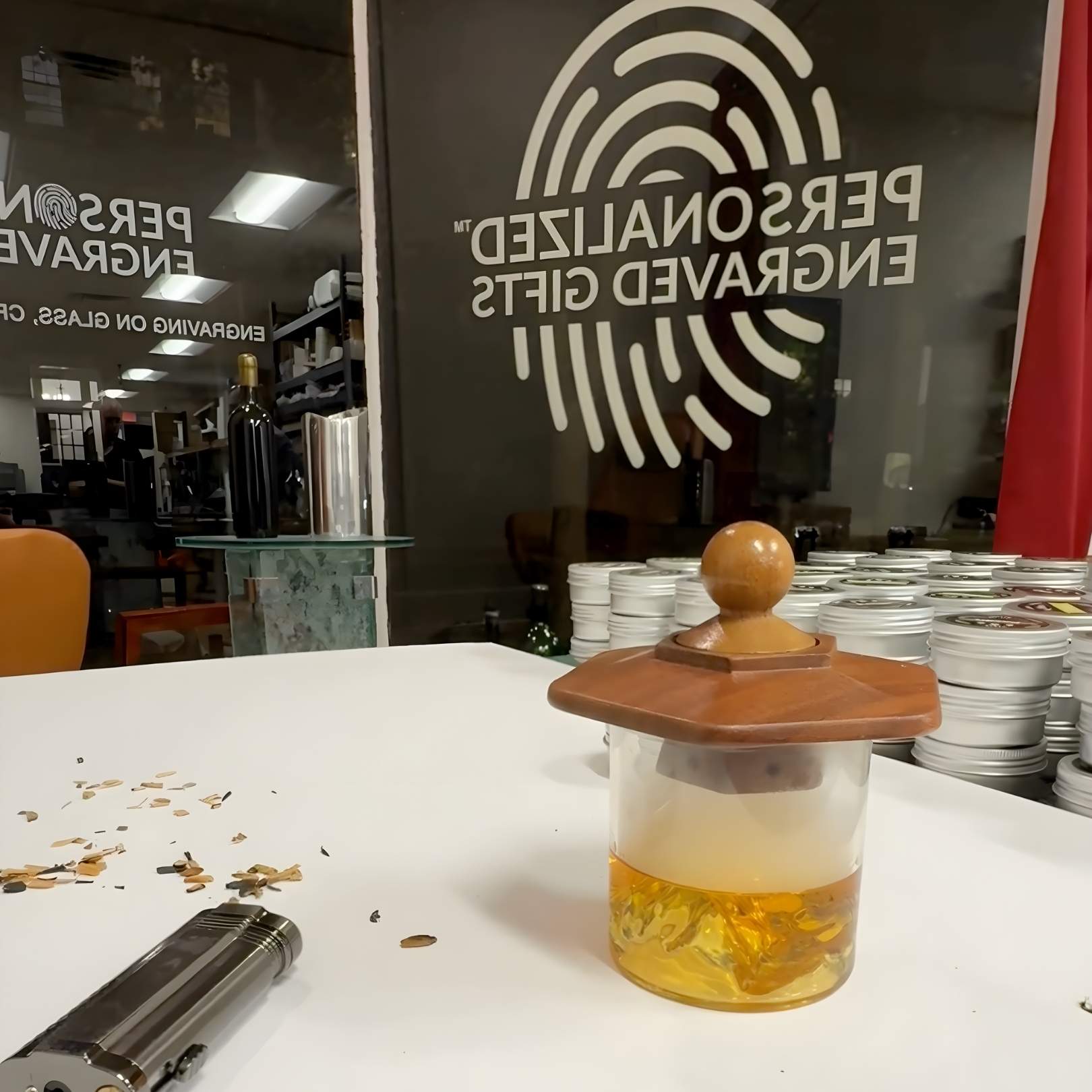 Whiskey Taster Glass with Smoker Lid