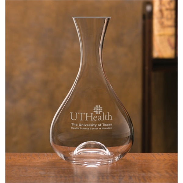 24oz Non Lead Crystal Carafe Engraved ~ The Valley - Personalized Engraved Gifts