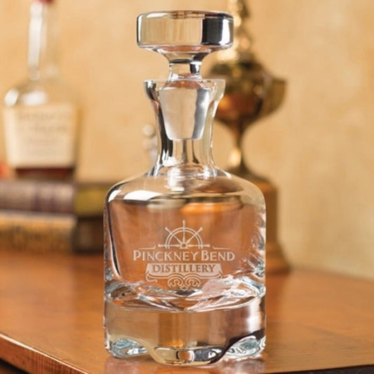 Engraved Whiskey Decanter with Heavy Stopper ~ The Empire - Personalized Engraved Gifts